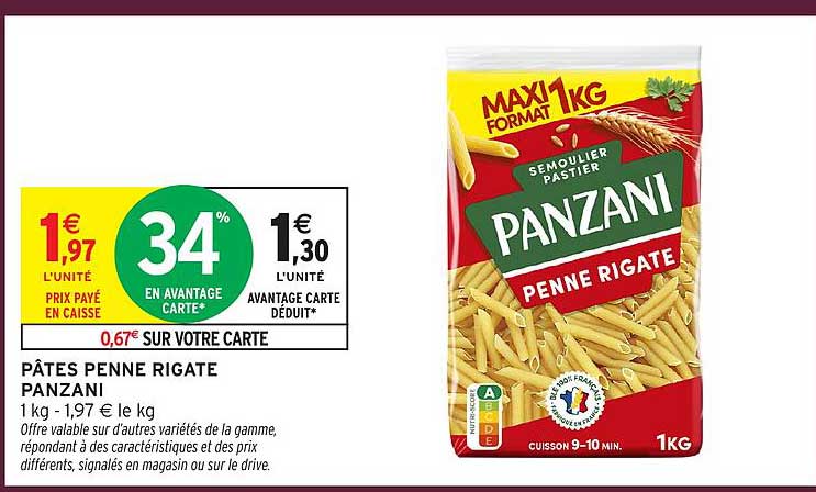 PÂTES PENNE RIGATE PANZANI