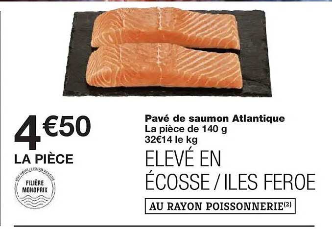 Pavé de saumon Atlantique