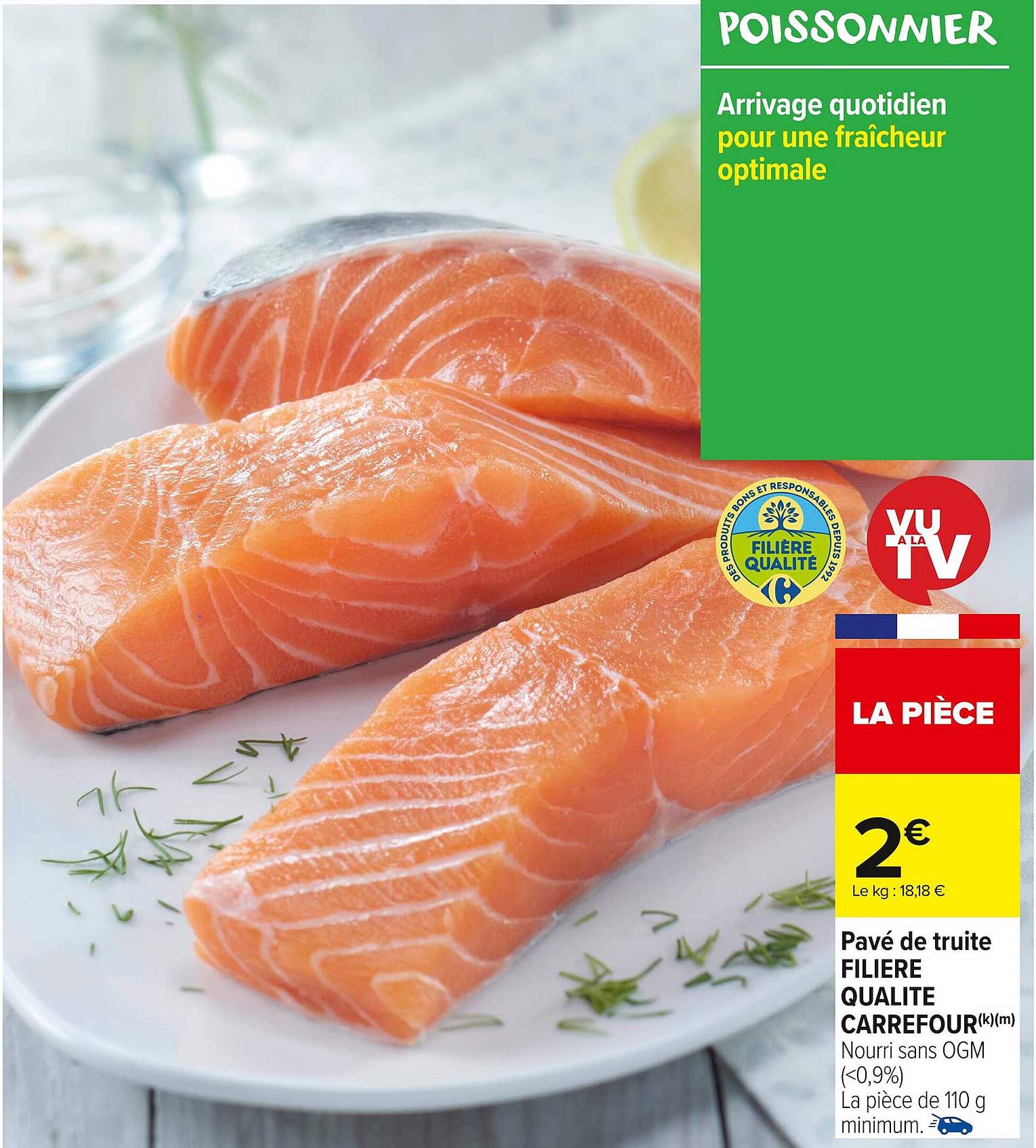 Pavé de truite FILIERE QUALITE CARREFOUR