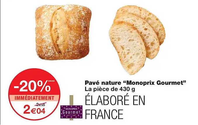 Pavé nature “Monoprix Gourmet”