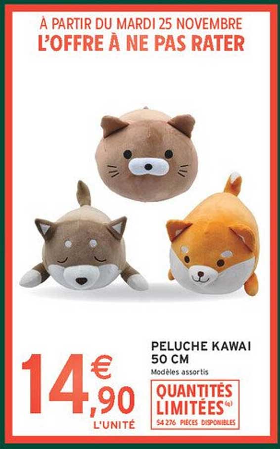 PELUCHE KAWAÏ 50 CM