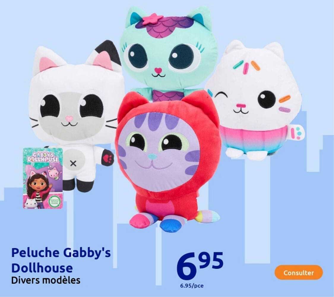 Peluches Gabby's Dollhouse - Divers modèles