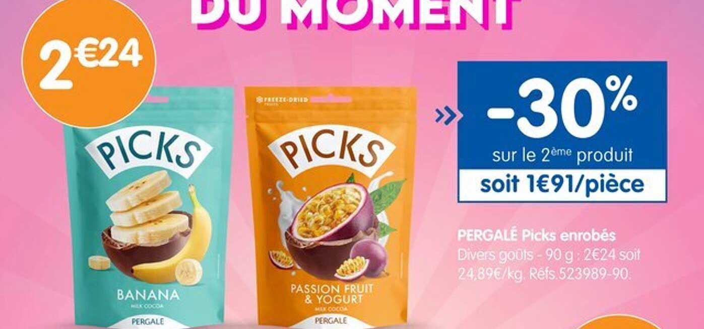 PERGALÉ Picks enrobés - Divers goûts