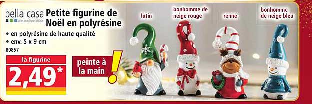 Petite figurine de Noël en polyrésine