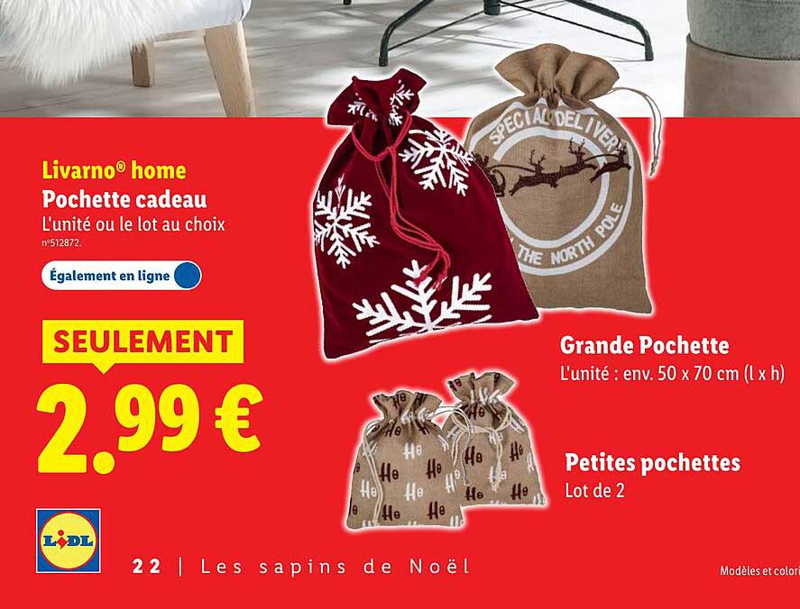 Pochette cadeau Livarno® home