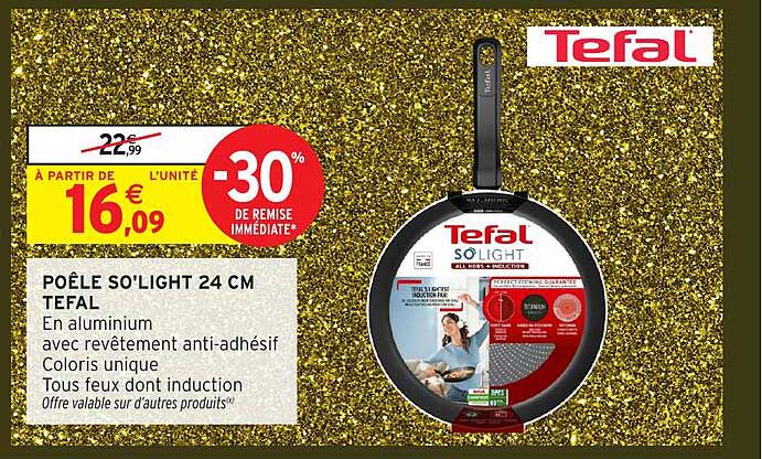 POÊLE SO'LIGHT 24 CM TEFAL