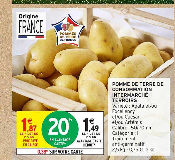 POMME DE TERRE DE CONSOMMATION INTERMARCHÉ TERROIRS
