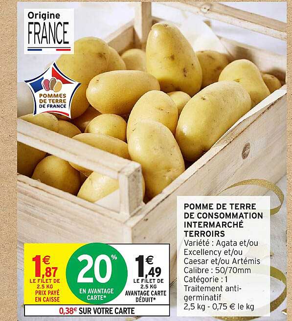 POMME DE TERRE DE CONSOMMATION INTERMARCHÉ TERROIRS