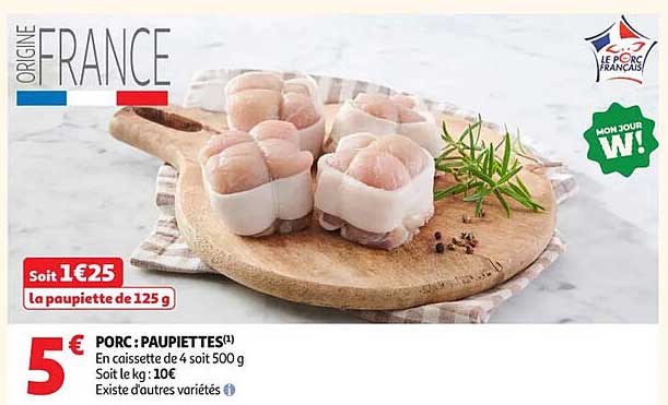 PORC : PAUPIETTES