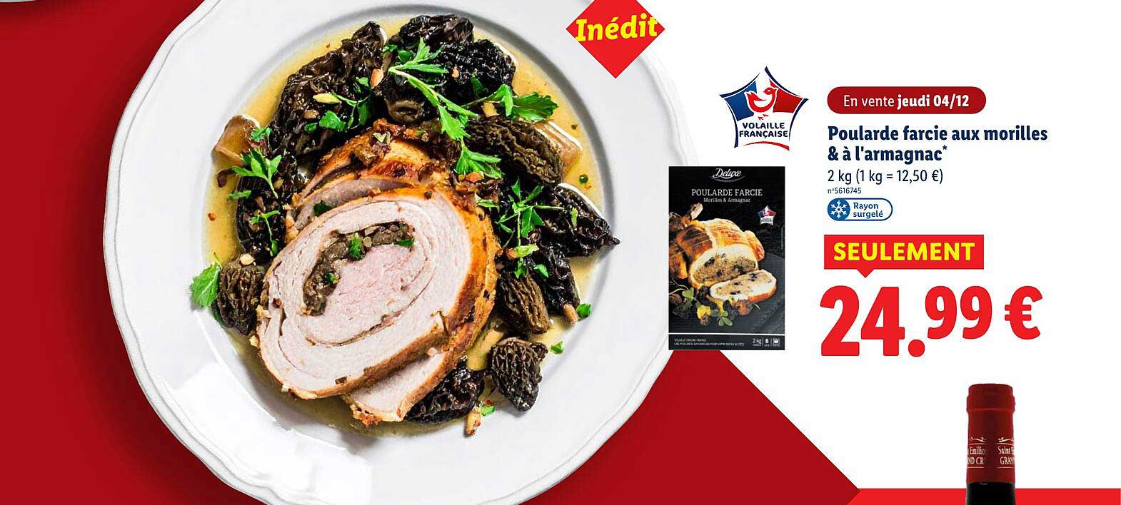 Poularde farcie aux morilles & à l'armagnac*