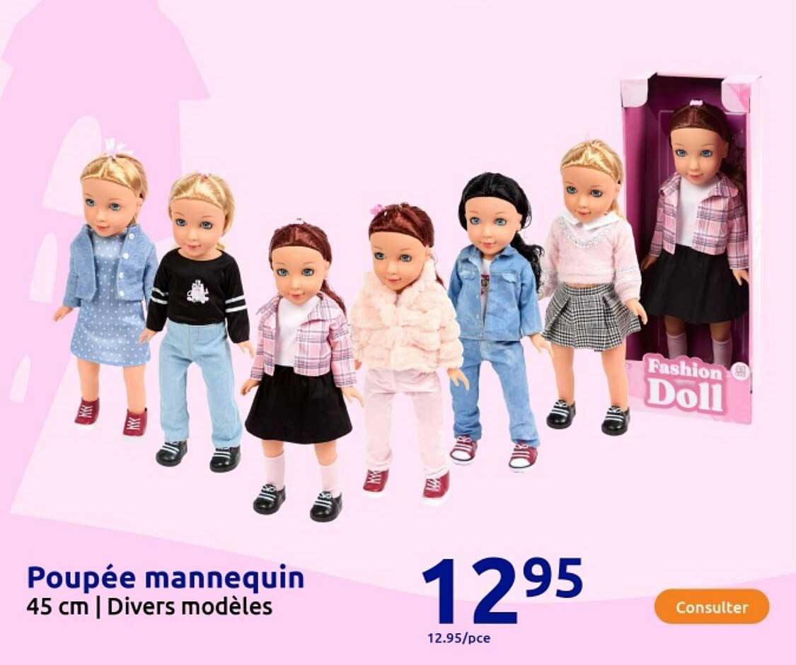 Poupée mannequin 45 cm | Divers modèles