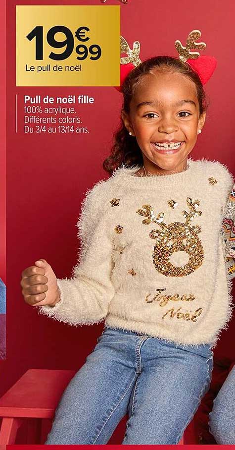 Pull de Noël fille