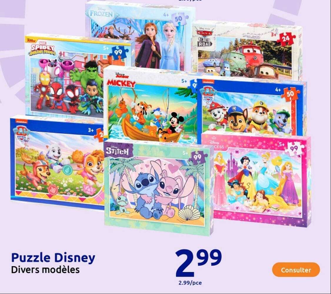 Puzzle Disney Divers modèles