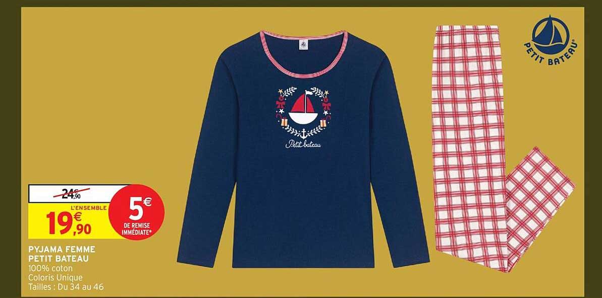 PYJAMA FEMME PETIT BATEAU