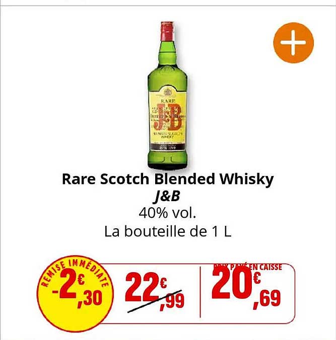 Rare Scotch Blended Whisky J&B