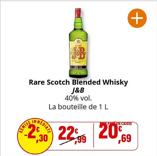 Rare Scotch Blended Whisky J&B