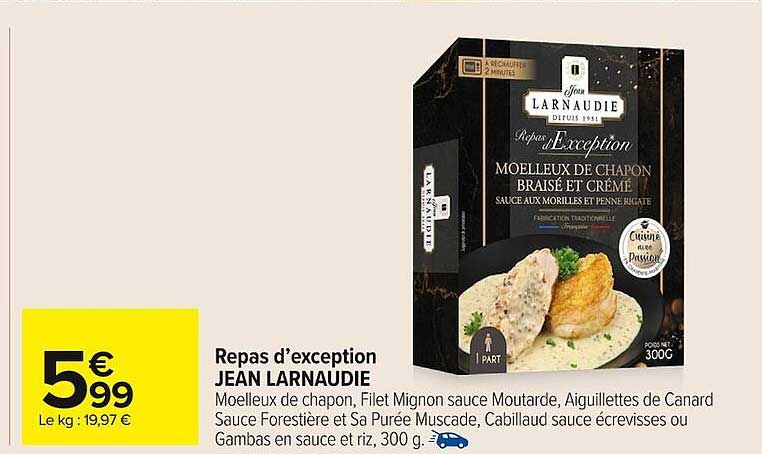 Repas d’exception JEAN LARNAUDIE