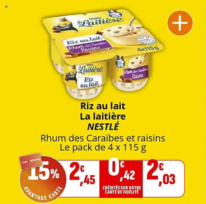 Riz au lait La laitière NESTLÉ