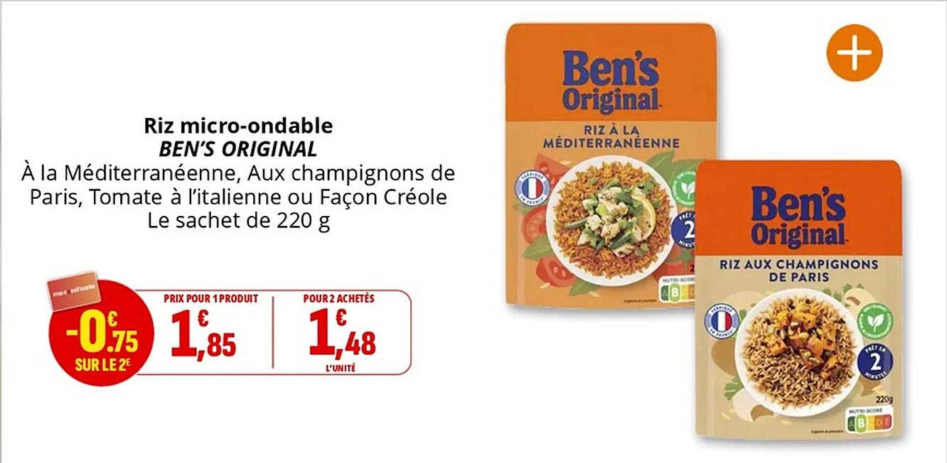 Riz micro-ondable BEN'S ORIGINAL