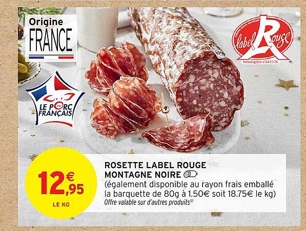 ROSETTE LABEL ROUGE MONTAGNE NOIRE