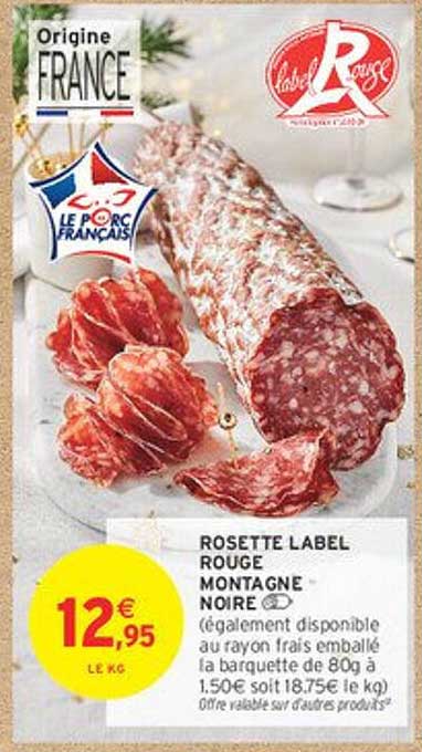 ROSETTE LABEL ROUGE MONTAGNE NOIRE