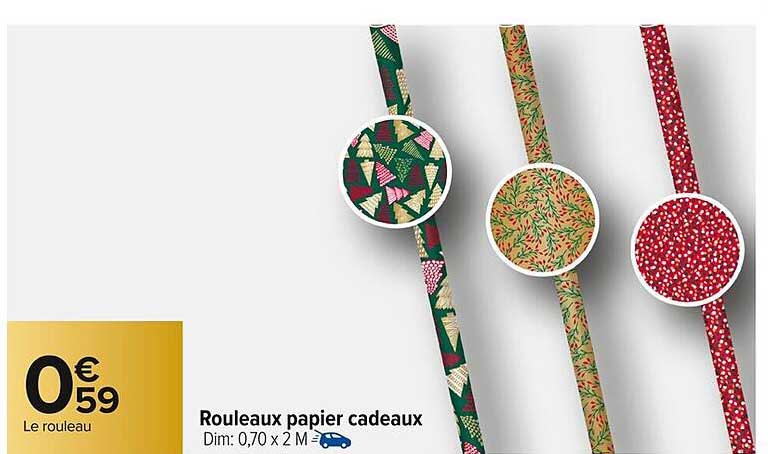 Rouleaux papier cadeaux