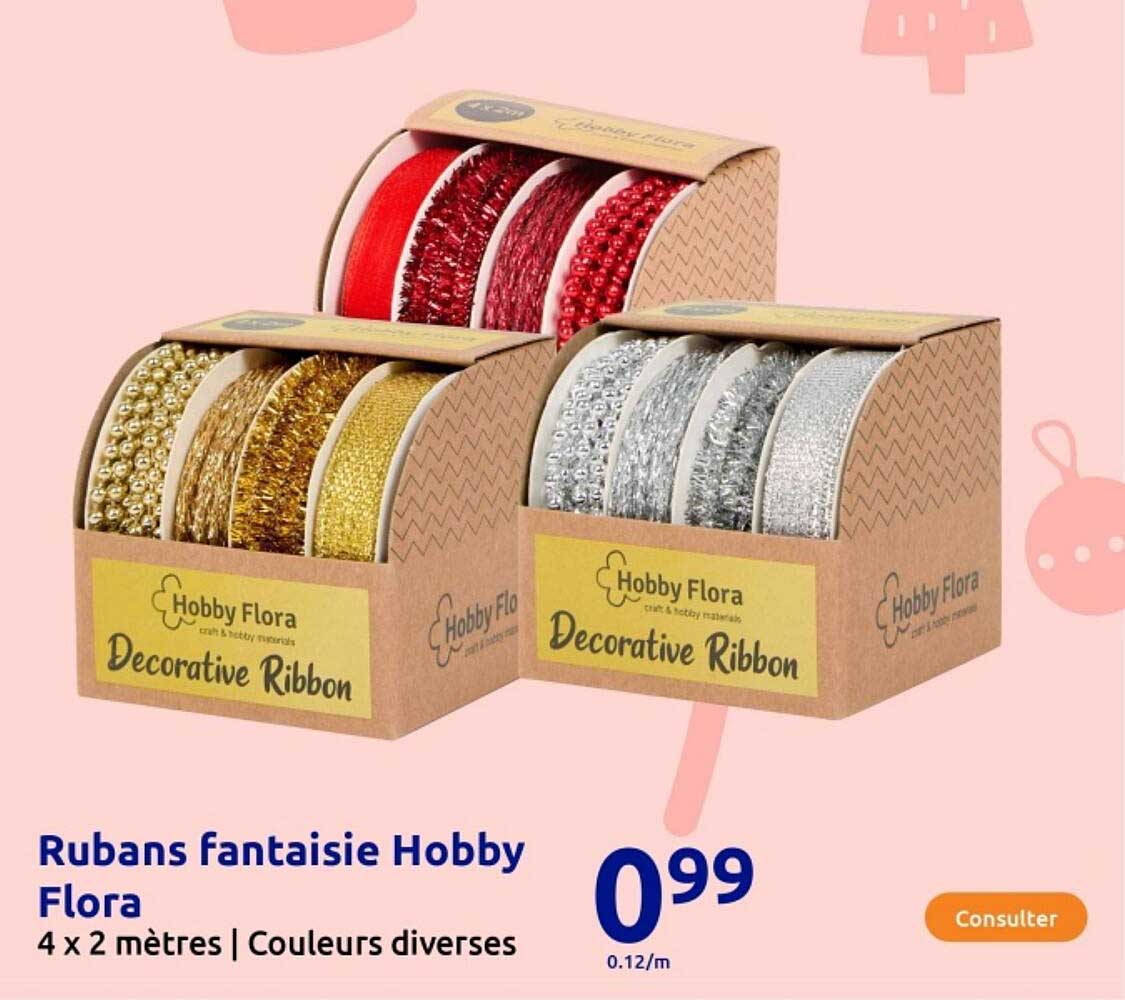 Rubans fantaisie Hobby Flora