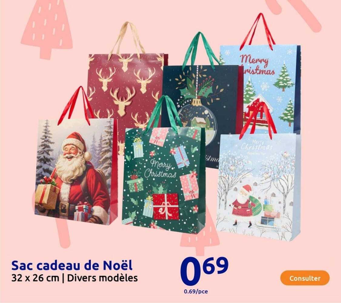 Sac cadeau de Noël