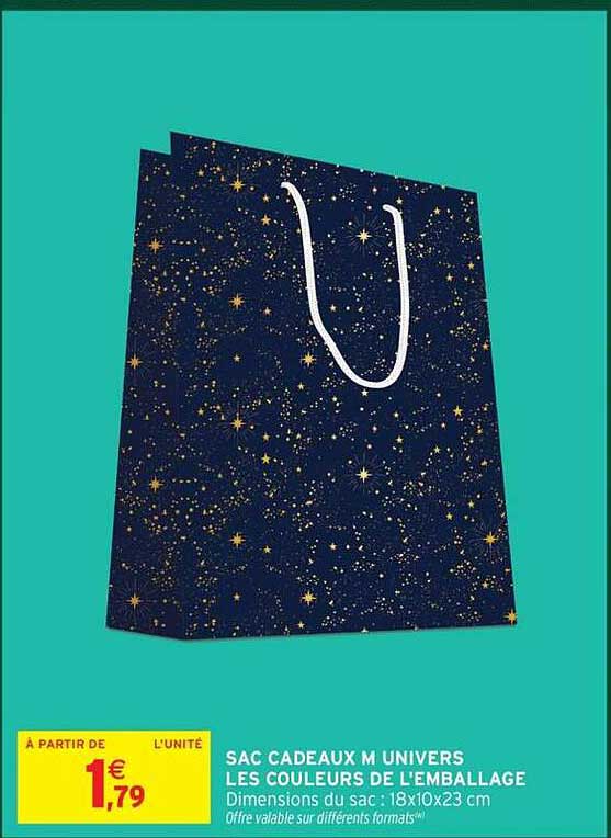 SAC CADEAUX M UNIVÉRS LES COULEURS DE L'EMBALLAGE