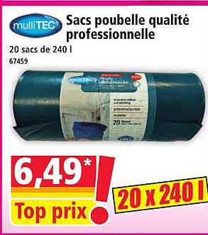 Sacs poubelle qualité professionnelle