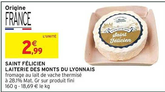 SAINT FÉLICIEN LAITERIE DES MONTS DU LYONNAIS