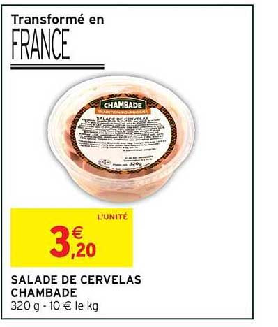 SALADE DE CERVELAS CHAMBADE