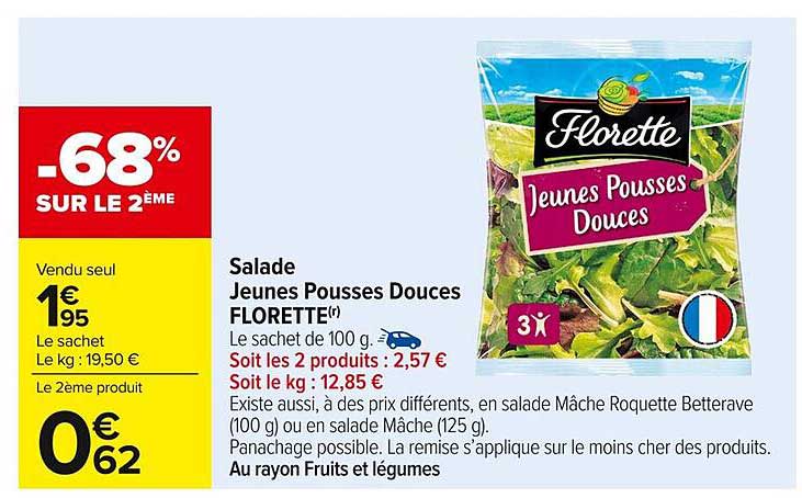 Salade Jeunes Pousses Douces FLORETTE
