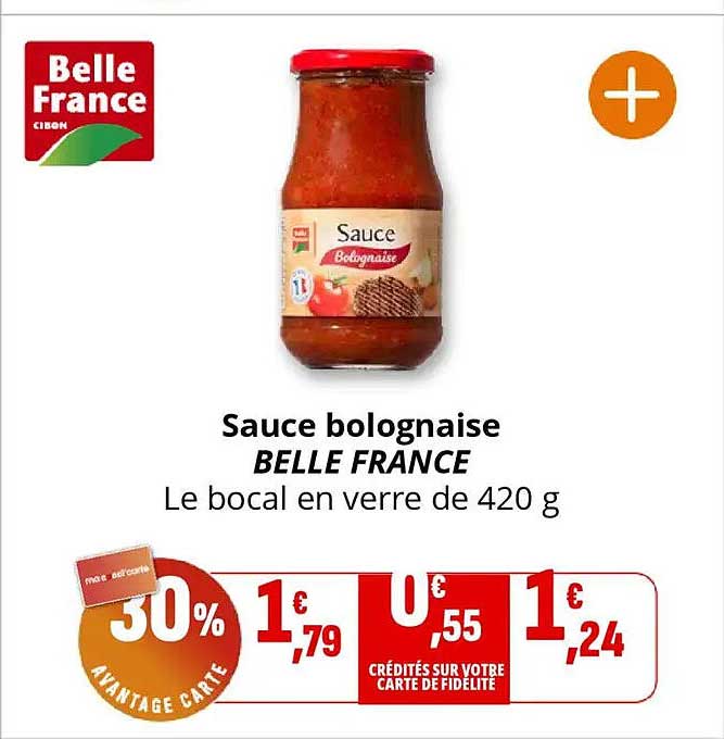 Sauce bolognaise BELLE FRANCE