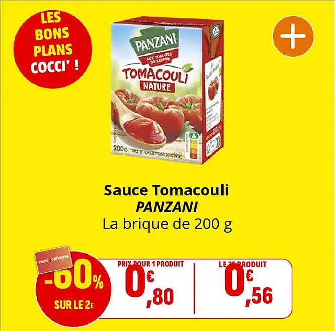 Sauce Tomacouli PANZANI La brique de 200 g