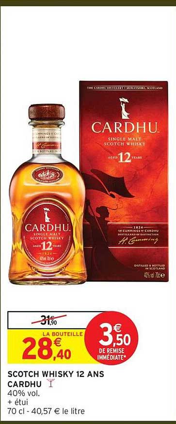 SCOTCH WHISKY 12 ANS CARDHU