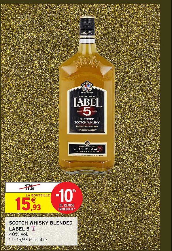 SCOTCH WHISKY BLENDED LABEL 5