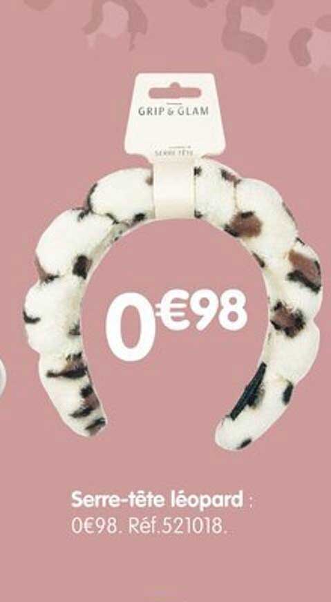 Serre-tête léopard : 0€98