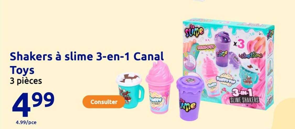 Shakers à slime 3-en-1 Canal Toys