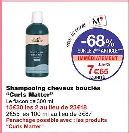 Shampooing cheveux bouclés "Curls Matter"