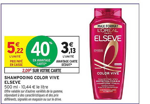 SHAMPOOING COLOR VIVE ELSEVE