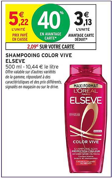 SHAMPOOING COLOR VIVE ELSEVE