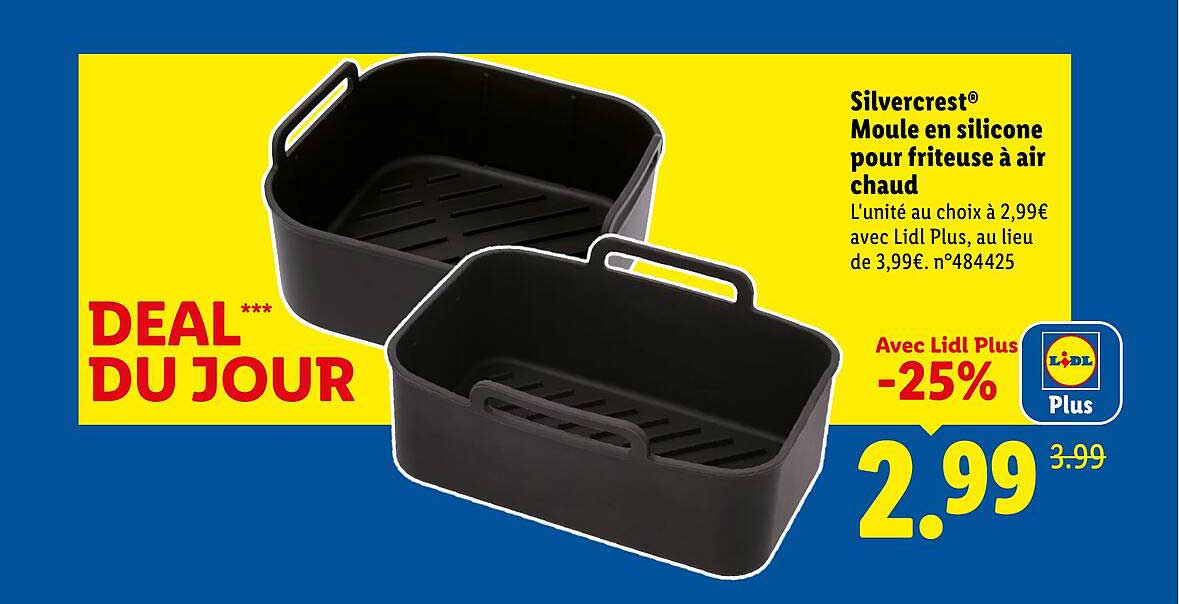 Silvercrest® Moule en silicone pour friteuse à air chaud