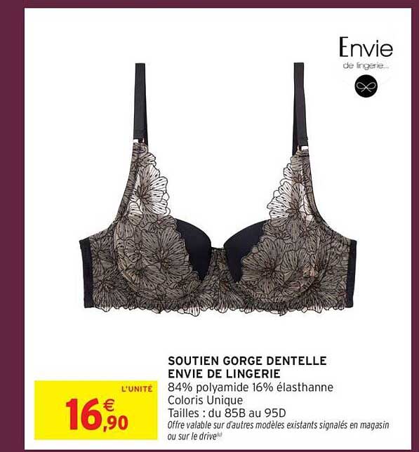 SOUTIEN GORGE DENTELLE ENVIE DE LINGERIE
