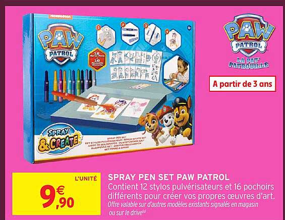 SPRAY PEN SET PAW PATROL
