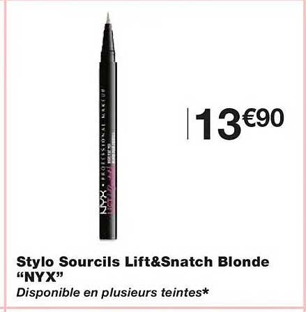 Stylo Sourcils Lift&Snatch Blonde “NYX”