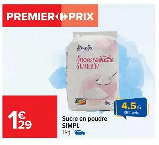 Sucre en poudre SIMPL
