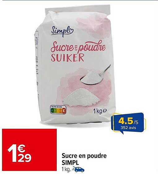 Sucre en poudre SIMPL