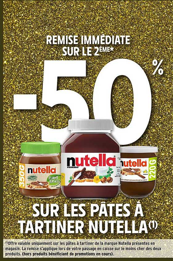 SUR LES PÂTES À TARTINER NUTELLA