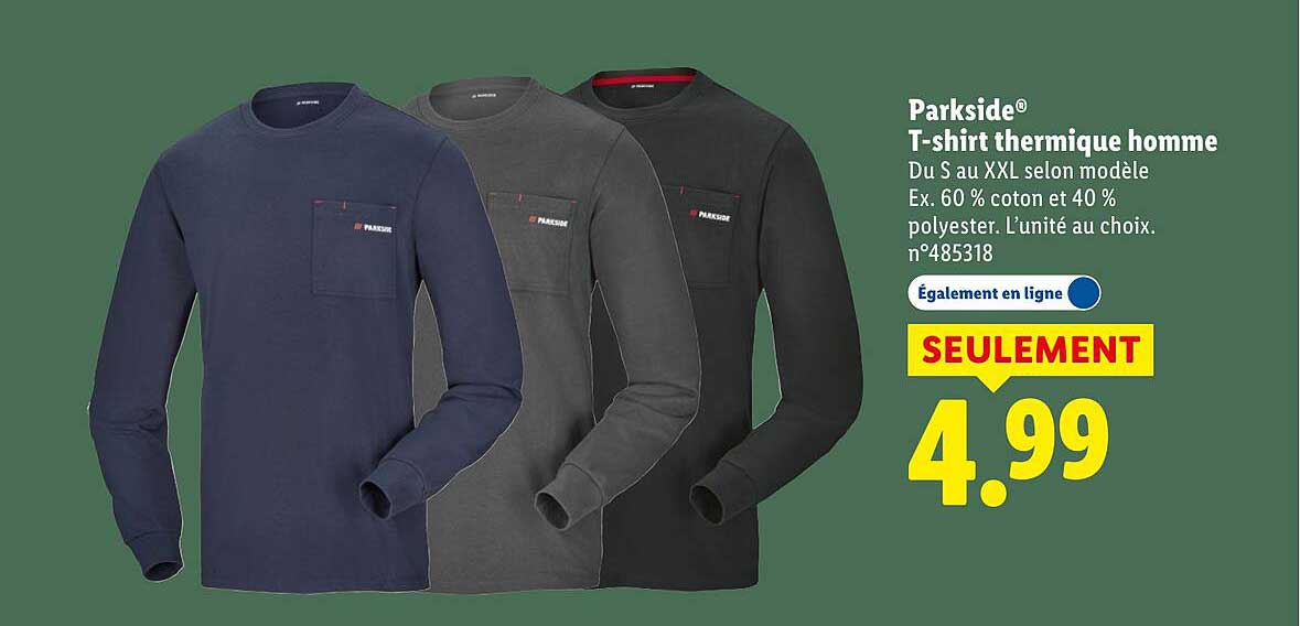 T-shirt thermique homme